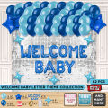 Welcome Baby Foil Balloon Theme Collection, Baby Announcement Myler Helium Ballon, Its a Boy It's a Girl, For Baby Born Day Birthday Ceremony Letter Parties Decor Party Supplies  Welcome Home Decor Party Supplies Decoration : dfy6SsQ1. 