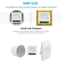 Mini Smart Relay Switch, DIY Timer Light Switch Smart Life/Tuya Application, Wireless Remote Control. 