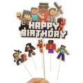  Minecraft Cake Toppers Set - Cake Topper - Multicolor - Unisex - Pack Of 6. 
