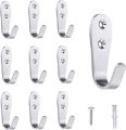 Heavy Duty J Shape Wall Hook Stainless Steel, 3mm Thickness Single Hooks Wall Mounted Coat Hooks for Hanging Bathroom Robe, Coat, Kitchen Utensil and Bag, Pack Of 2, 4, 10 Available.. 