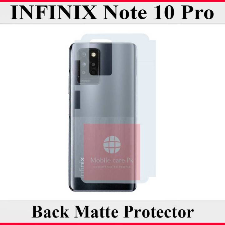 Infinix Note 10 Pro Back Matte Protector Soft Skin Sheet Soft Film Protection For Infinix Note 10 Pro