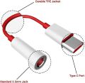 Original Oneplus Earphone Jack Adapter Type-C To 3.5mm Headphone Converter Cable For OnePlus 6T 7 7Pro 7T 7T Pro 8 8Pro Headphone Jack Adapter Audio Aux Cable Phone Accessories Oneplus 10 Pro 9 10R 9R 9RT 9Pro One Plus Nord 2 5G. 