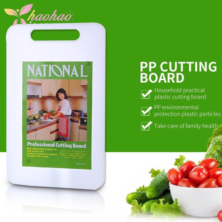 Professional Cutting Board Extra Thickness Plastic Chopping Board for Kitchen, Vegetable Cutting/Fruit Cutting Board - White
