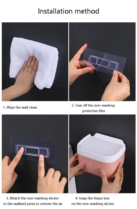 Mini%20Tissue%20Dispenser%20Wall-Mounted%20Self-Adhesive%20Plastic%20Tissue%20Dispenser%20Tissue%20Box%20Storage%20Holder%20for%20Paper,%20Towels,%20Mobile%20Phone%20Tissue%20Storage%20Box%20For%20Bathroom%20-%20Multi%20-%20Image%206
