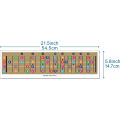 Baoer Color Coded Ukulele Fretboard Note Chart, Learn Guitar And Music Theory, Ukulele Chord Chart For All Levels Boys Girls. 