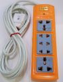 Extension Board with 5 Sockets (3 simple + 2 universal sockets) with 3 meters long Copper wire. 