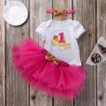 First 1st Birthday Party Tutu Dress Outfits With Headband For Girls - Premium Quality and Stylish Birthday Tutu Dress Outfits for Girls. 