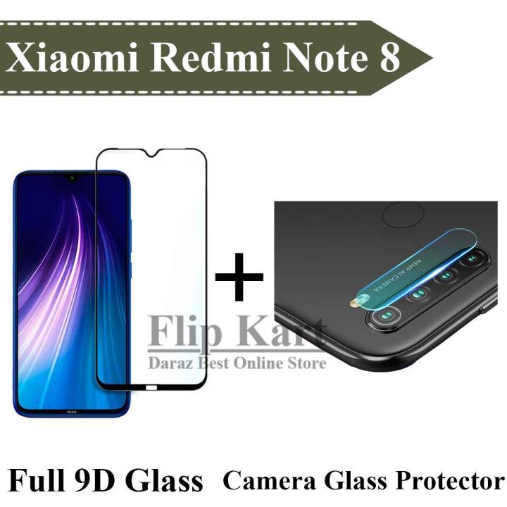 Xiaomi Redmi Note 8 Glass Protector 9D|5D|6D|10D|11D|21D Black Tempered Glass Screen Protector Full Glue Edge To Edge + Back Camera 9H Gorilla Flexible Protector For Xiaomi Redmi Note 8