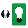 Portable Ultra-thin Mini LED Wallet Pocket Credit Card Size Lamp Night Light. 