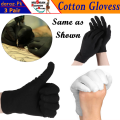 Elegant Cotton Full Finger Hand Gloves For Sun Protection 3 Pairs. 
