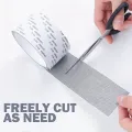 Window Screen Repair Tape Self Adhesive Mesh Tape Net Door Fix Patch Anti Insect Mosquito Mesh Broken Holes Repairing Easy-to-Apply. 