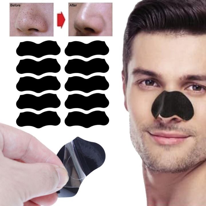 10pcs Nose Blackhead Remover Strips Mask Skin Care Shrink Pore Acne Treatment Mask Deep Nose Pore Cleansing Strips Black Head Remover