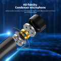 USB Stand Mic Microphone for Laptop / PC Computer - (Adjustable / Bendable). 