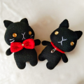 Handmade Crochet Little kitty cat Stuffed Amigurumi Toy | gift for girls and kids | CrochetLine. 