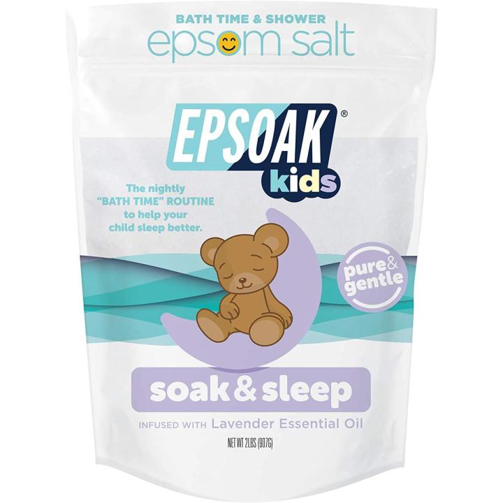 Epsoak Kids Lavender Soak & Sleep Epsom Salt - 500 grams. Bag