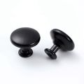 Cabinet Knobs, Drawer Knobs Matte Black Round Dresser Pulls Door Knobs Drawer Handles for Kitchen Cupboard Door,20Pcs. 