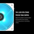 ID-COOLING AURAFLOW X 240 SNOW EDITION  CPU Water Cooler RGB CPU Liquid Cooler 240mm AIO Cooler MB Sync 12V 4PIN Connector 2X120mm RGB Fan, Intel 1700/115X/1200/2066, AMD AM4/AM5. 