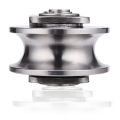 BEERIS 2 Inch Roller Wheel Bearings U Groove Pulley Wheels Detachable Heavy Duty Grooved Wheel for Material Handling and Moving. 
