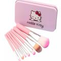 Cute Hello Kitty 7 Make up Foundation Eye Shadow brushes set. 