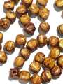 Wooden Plastic Round Cut Beads for DIY Crafts - Pack of 40gms - Ideal for DIY Jewelry Making, Jewelry, and Dress Accessories.. 