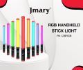 Jmary FM-128RGB Waterproof Handheld RGB LED Video Light Wand Stick. 