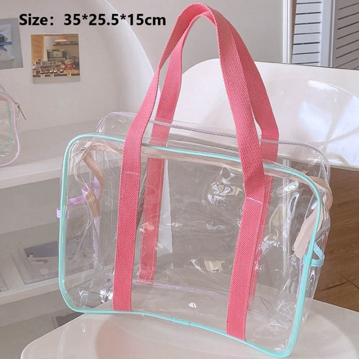 Large-capacity Pvc Swimming Transparent Water Beach Bag Shoulder Bag Storage Bag