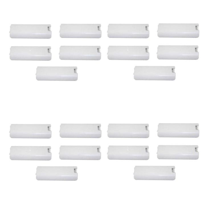 20 Pack of White Replacement Battery Cover for Nintendo Wii Controller Remote