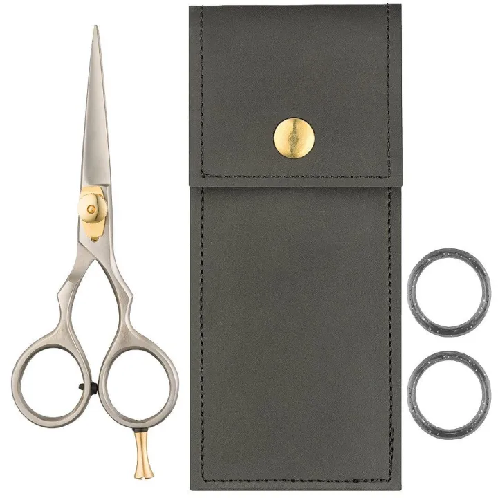 Mustache%20Scissors%20or%20Beard%20Trimming%20Scissors,%20Extremely%20Sharp%20-%20Silver%205%20inch%20-%20Image%202