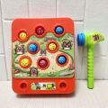Children's Hammer Whack-a-mole Game Toy For Kids/ Hammer Game Whack the Mole & It Sound Battery Operated Hammer Game For Interactive Fun Play Helps in Kids Sensory Play Hands and Eye Coordination Exercise Perfect Item For Gift. 