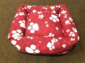 Puppy /Cats relax  Printed  Beds - Red. 
