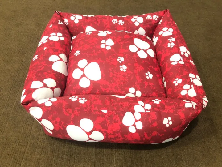 Puppy%20/Cats%20relax%20%20Printed%20%20Beds%20-%20Red%20-%20Image%204