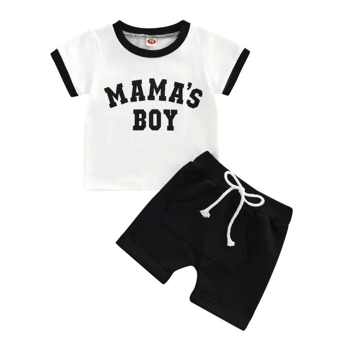 Baby%20Boys%202Pcs%20Summer%20Outfits,%20Short%20Sleeve%20Letter%20Print%20T-Shirts%20+%20Pocket%20Shorts%20Set%20-%20Image%206
