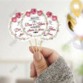 Customized Dua e Khair Mithai Cupcake Toppers Pack of 10 Engagement Topper for Wedding Party Celebration. 