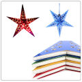 3D Shiny Star Stereo laser Paper Lantern Pentagram Lamp 30cm/45cm/60cm Hanging Tree Ornaments Christmas Scene Decoration. 
