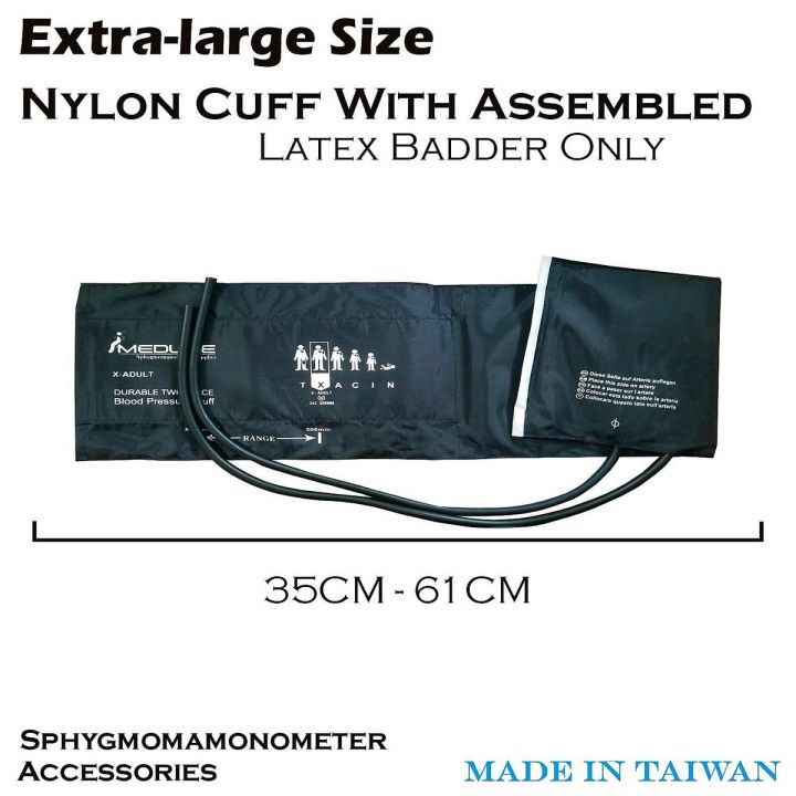 Extra Large Cuff with Latex Blader for Blood Pressure Monitor DualTube
