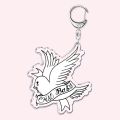 Hot Rapper Lil Peep Keychain for Accessories Bag Pendant Crybaby Hellboy Love Yikes Letter Key Chain Ring Keychains Jewelry Gift. 