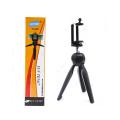 Yunteng YT-228 - Mini Tripod With Mobile Clip - Black. 