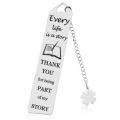 Stainless Steel Metal Bookmarks Elegant Bookmarks 2.6cm*13cm Stainless Steel Bookmarks Inspirational Quotes Bookmarks for Book Lovers Bookmarks Education-Themed Bookmarks Office Bookmarks Gift Bookmarks Daily Inspiration Bookmarks. 