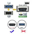 22Pin To Esata Usb 2-In-1 Data Cable For 2.5Inch Hard Drive Disk Converter. 