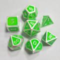 Funny Embossed Heavy Metal Polyhedral Dice DnD RPG SET 7pcs w/ Bag. 