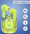 Unbeatable Deal! A31 Airpods with Display (5 Colors) - Premium Sound at Budget Price! - Trending Airpods - Pods - Headphones - Handsfree - Portable Airpods. 