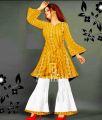 Chunri Frock with Sharara 2-Piece Ladies Suit - Ready to Wear for Women/Girls. 