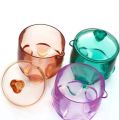 Plastic Novel Jam Jar Elephant Sugar pot with chammach Diamond Style Sugar Pot with chamach Super Clear Crystal Material Sugar Bowl with Spoon and Lid and Lid 300ml blue brown Green Purple cheeni shukar dan kitchen Pot. 