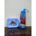 School Lunch Box + Water Bottle (Combo of 2) Spider Man  Spiderman. 