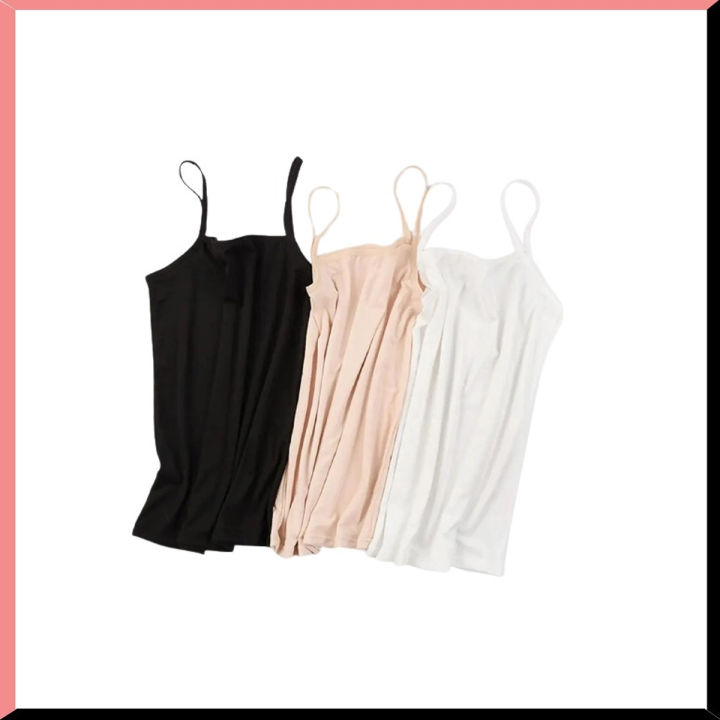 Linmart pack of 2 camisole for girls and women plain camisole , shamees for girls
