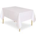 Techmanistan Disposable Dastarkhwan ( Sufra ), White Plastic Table Cover (54 x 108 inches) for Birthday Parties, Disposable Dastarkhwan ( Sufra ) Dustproof Table Cloth / Table Cover / Table Plastic Sheet / Table Cover Sheet / Table Cover Plastic. 