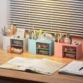 Office Desk Organiser With Drawer, Mini Office Supplies And Desk Accessories. 