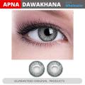 1 Pair Three Tone Pair of Contact Lens Multi Color Eye Lenses Soft Eyes Lences With Solutions High Quality With Free Kit Blue Green Grey Hazle Aqua Brown        Made In Korea. 