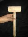 2 pcs baby Wooden Hammer strong for kids Wooden Mallet Handmade decorative eco friendly wooden hammer toy for children and interior Craving Hammer Punching Tool. 