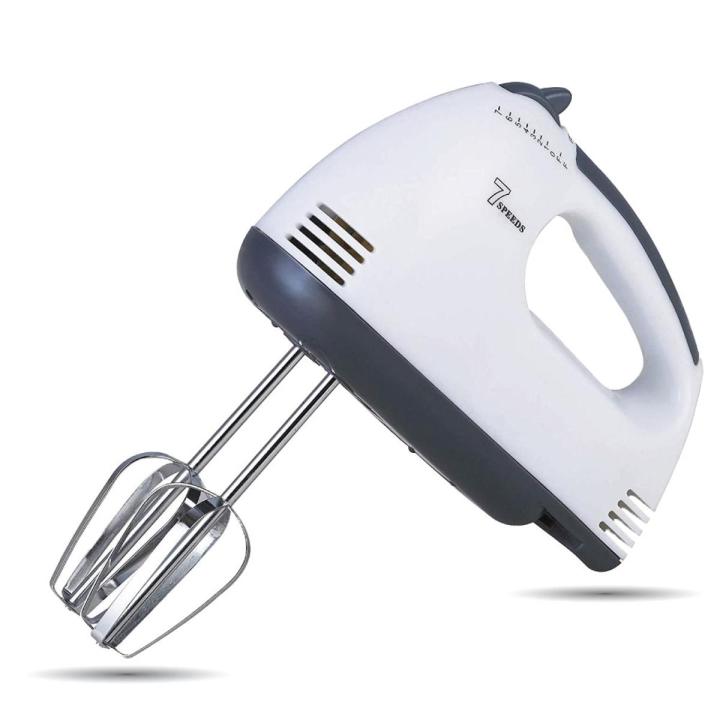 Electric Hand Mixer, Egg Beater Machine, Electric Powered Handheld Blender, 7 Speed Automatic Mixer Beater, Cake Egg Beater, Cream Blender Whisker Machine, Hand Beater, Baking Tool,